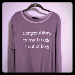 Wildfox sweatshirt Mauve size large